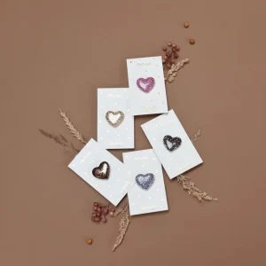 Pins Coeur Léopard Marron Doré - Baubels