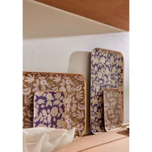 Plateau Bohème à Fleurs Tiny Violine - Bonheur du Jour