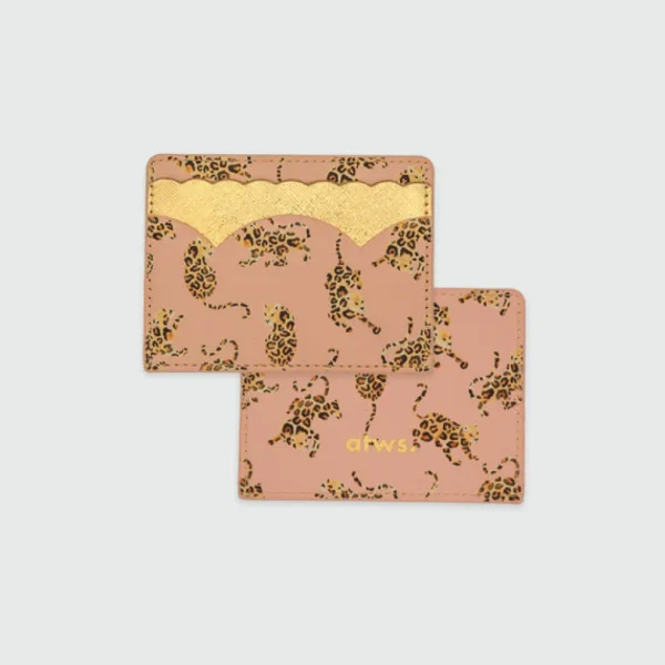 Porte Cartes Leopard Rose - All The Way To Say