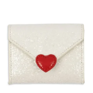 Porte Monnaie Lettre d'Amour Paillettes Crème - Konges Slojd