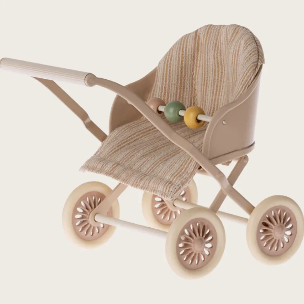 poussette_bb_souris_rose__0.webp Poussette Bébé Souris Rose - Maileg