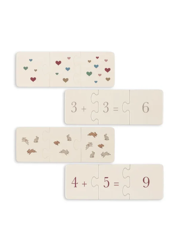 Puzzle Maths Animaux - Konges Slojd