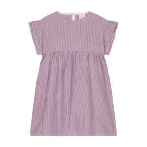 Robe Cousine Rayures Violettes