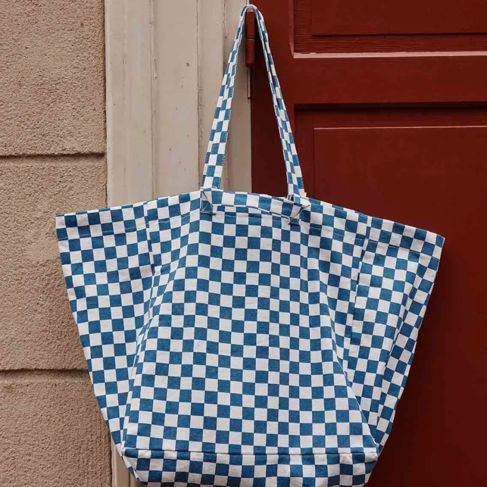 sac_cabas_elisa_damier_cr_2.webp Sac Cabas Elisa Damier Écru Bleu - Rose In April