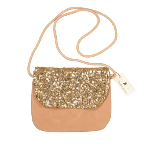 Sac Velours Sequins Dorés - Luciole et Petit Pois