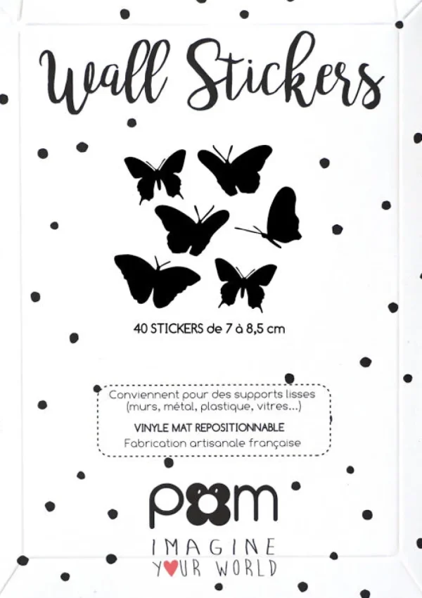 Stickers Muraux Papillons noir