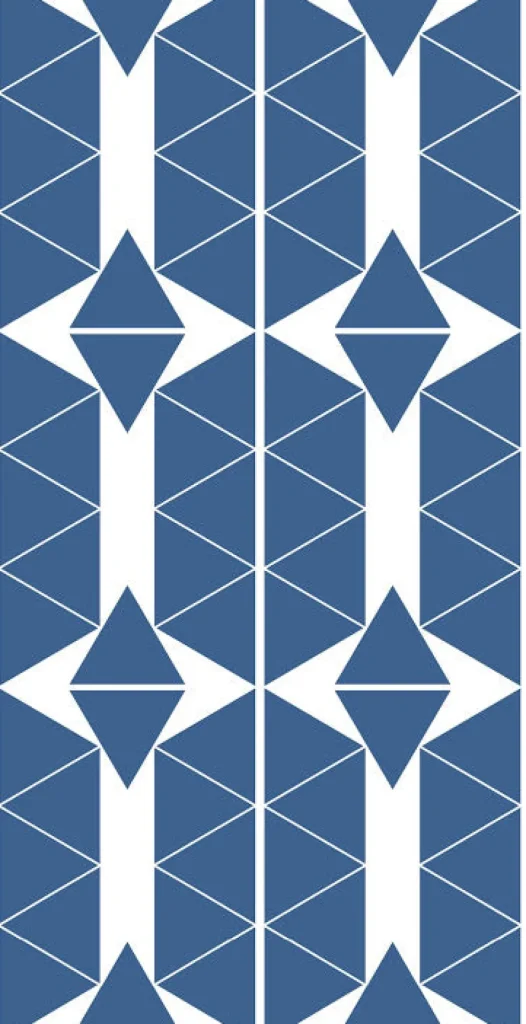 Stickers Muraux Triangles Bleu Gris