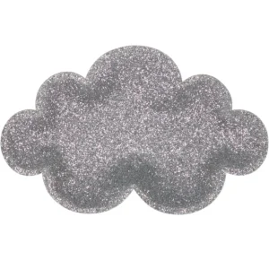 Suspension Nuage Glitter Argenté - Luciole Et Petit Pois