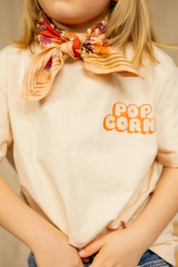 Tee-Shirt Karu Pop Corn Placé Macadamia - Apaches Collections