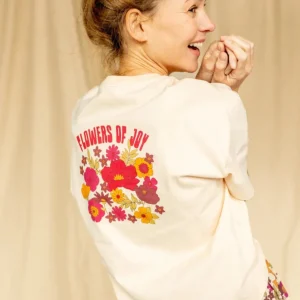 Tee-Shirt Oumo Flowers Macadamia - Apaches Collections