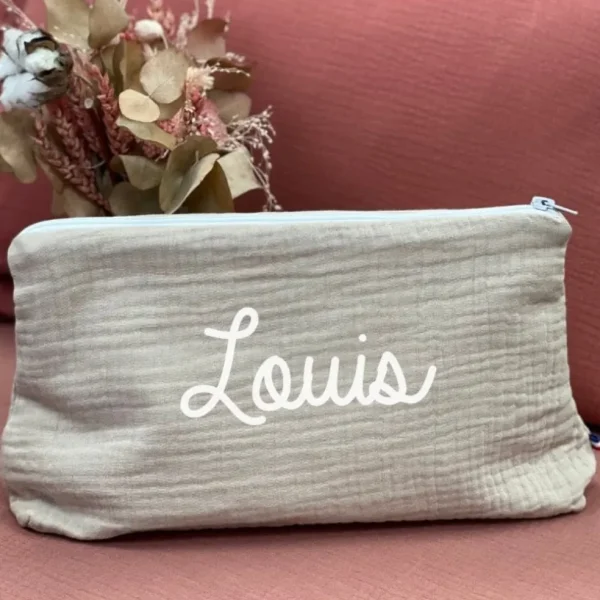 Trousse De Toilette Personnalisable Beige - Oh la la Paris