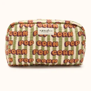 Trousse de Toilette Pop Corn Olive - Apaches Collections