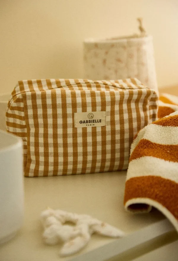 Trousse de Toilette Vichy Curry - Gabrielle Paris